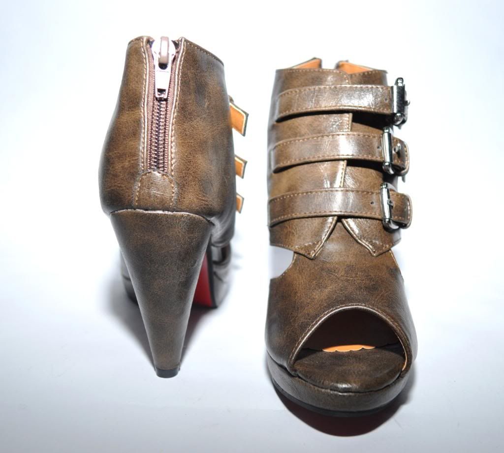 3 buckle booties